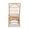 Baxton Studio Rose Modern Bohemian White Fabric Upholstered and Natural Brown Rattan Dining Chair 203-12589 - alternate 7
